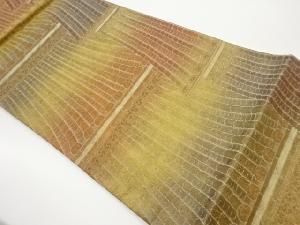 瓦屋根づくし模様織出し袋帯